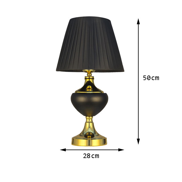 آباژور رومیزی بلک گلد NC-002