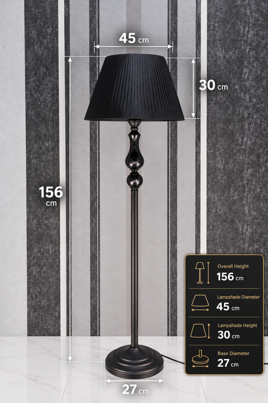 خرید آباژور ایستاده کنار سالنی مدل آرنا (Arna) کد FL-008-M