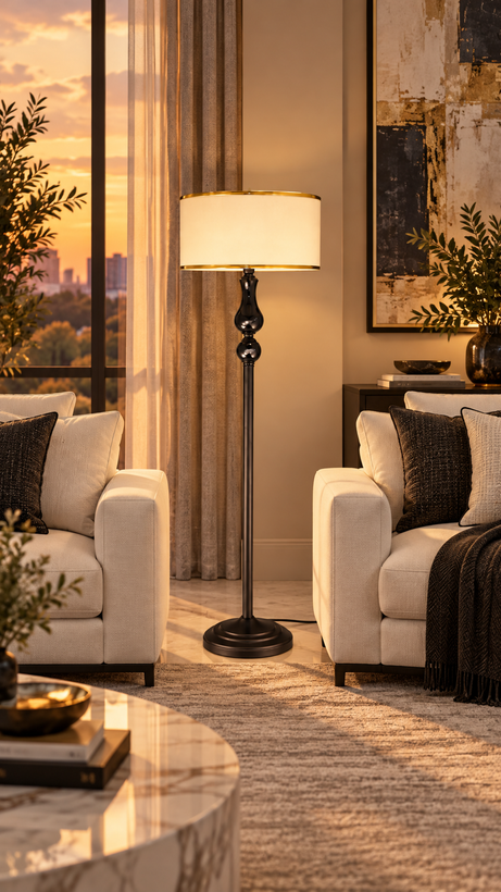 خرید آباژور ایستاده کنار سالنی مدل آرنا (ARNA) کد FL-008-O