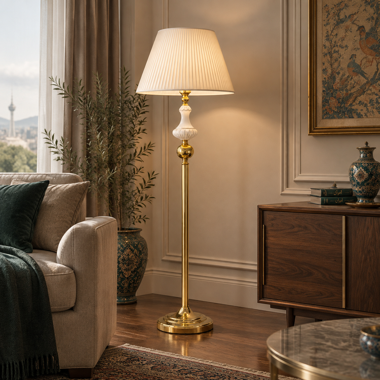 خرید آباژور ایستاده کنار سالنی مدل پِرلا (PERLA) کد FL-009-M