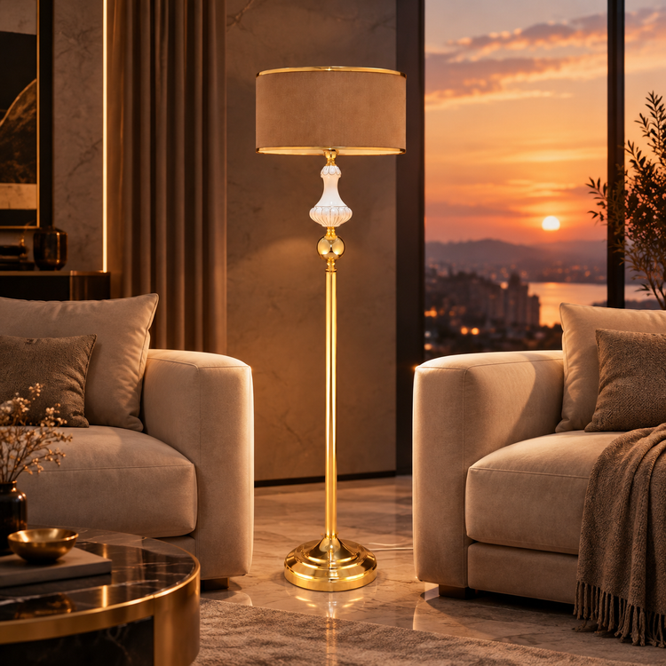 خرید آباژور ایستاده کنار سالنی مدل پِرلا (PERLA) کد FL-009-O